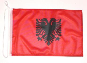 Bootsflagge Albanien 30 x 45 cm