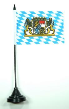 Tischflagge Freistaat Bayern Löwen 10 x 15 cm