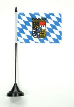 Tischflagge Freistaat Bayern Wappen 10 x 15 cm