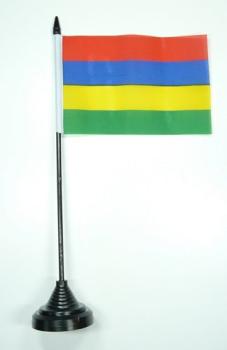 Tischflagge Mauritius 10 x 15 cm