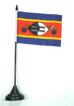 Tischflagge Swasiland 10 x 15 cm