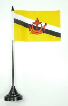 Tischflagge Brunei 10 x 15 cm