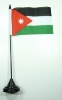 Tischflagge Jordanien 10 x 15 cm