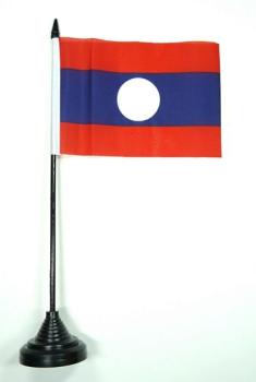 Tischflagge Laos 10 x 15 cm