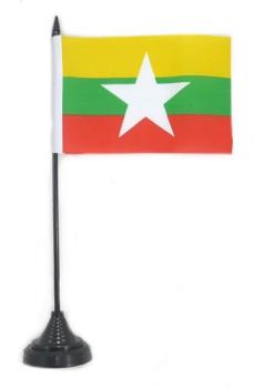 Tischflagge Myanmar 10 x 15 cm