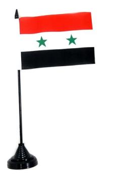 Tischflagge Syrien 10 x 15 cm