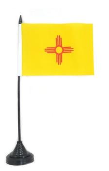 Tischflagge USA - New Mexico 10 x 15 cm