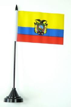 Tischflagge Ecuador 10 x 15 cm