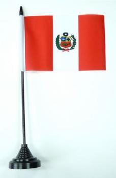 Tischflagge Peru 10 x 15 cm