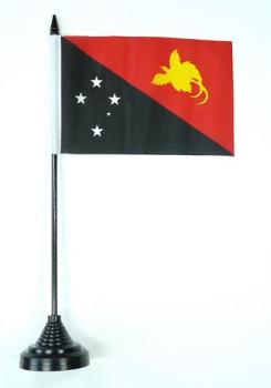 Tischflagge Papua Neuguinea 10 x 15 cm