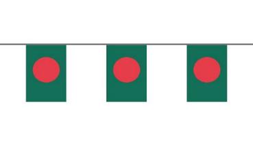 Flaggenkette Bangladesch 6 m