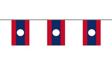 Flaggenkette Laos 6 m