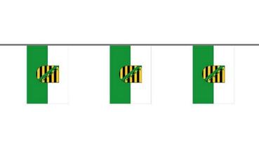 Flaggenkette Sachsen 6 m