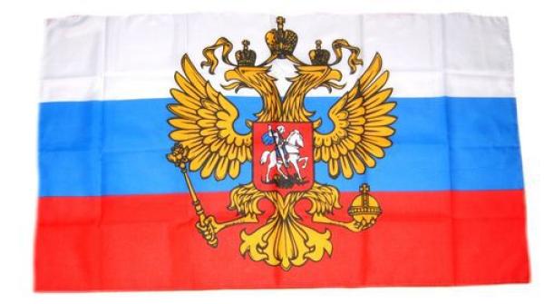 Fahne / Flagge Russland Adler 30 x 45 cm