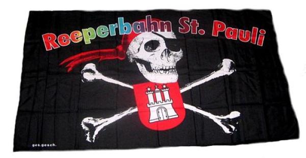 Fahne / Flagge Reeperbahn St. Pauli 30 x 45 cm