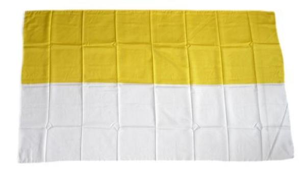 Fahne / Flagge gelb / weiß 30 x 45 cm