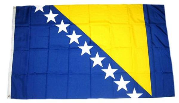 Fahne / Flagge Bosnien Herzegowina 60 x 90 cm