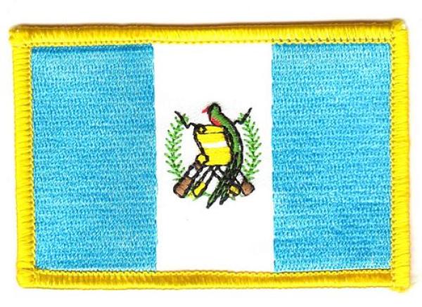 Fahnen Aufnäher Guatemala