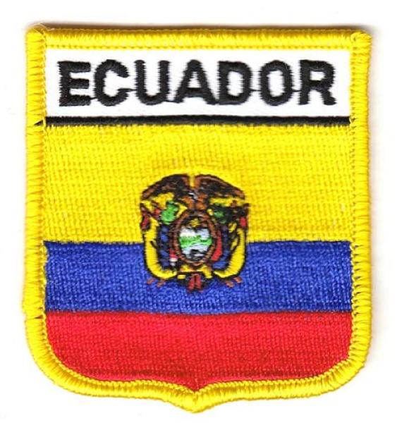 Wappen Aufnäher Fahne Ecuador