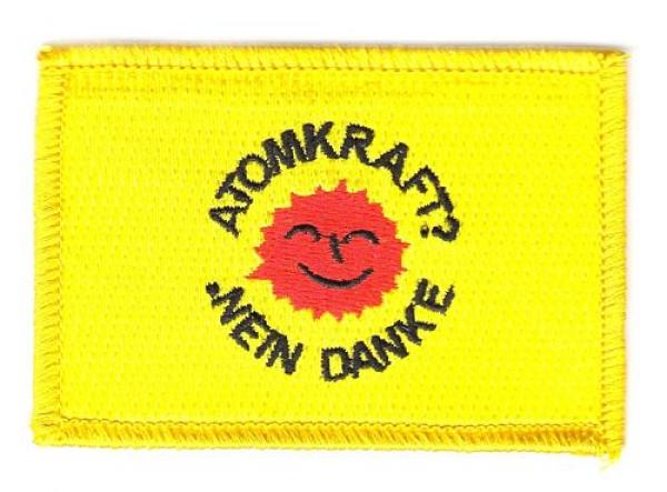 Fahnen Aufnäher Atomkraft Nein Danke !