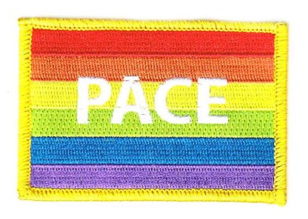 Fahnen Aufnäher Regenbogen - Pace