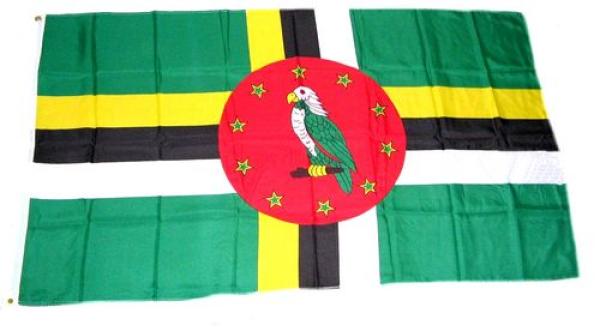 Fahne / Flagge Dominica 60 x 90 cm