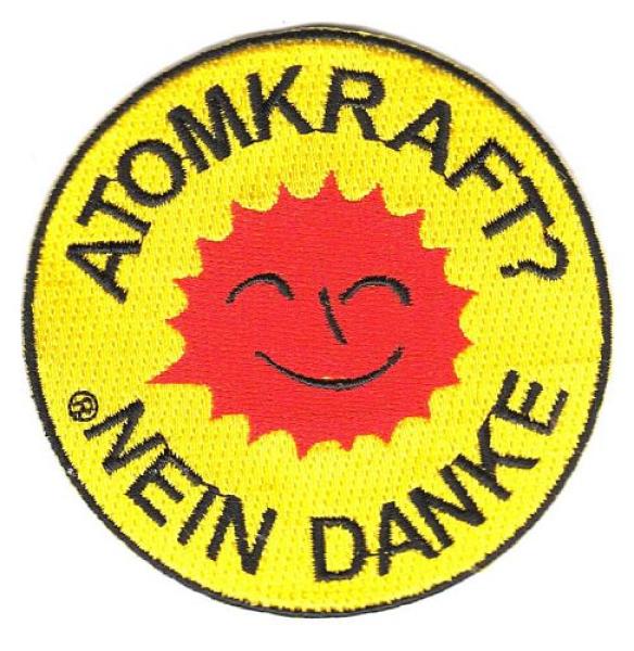 Aufnäher Patch Atomkraft Nein Danke! rund