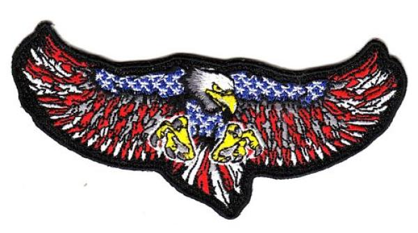 Aufnäher Patch USA breiter Adler