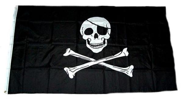 Fahne / Flagge Pirat Freibeuter 60 x 90 cm