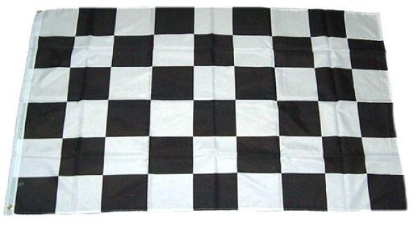 Fahne / Flagge Start / Ziel Karo schwarz / weiß 60 x 90 cm