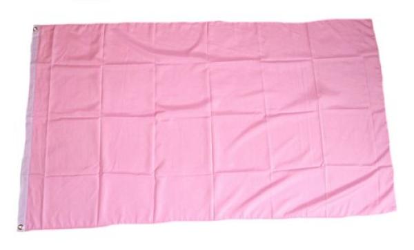 Fahne / Flagge Einfarbig Rosa 60 x 90 cm