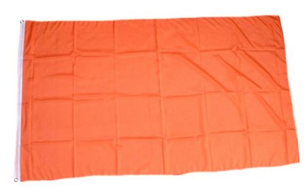 Fahne / Flagge Einfarbig Orange 60 x 90 cm