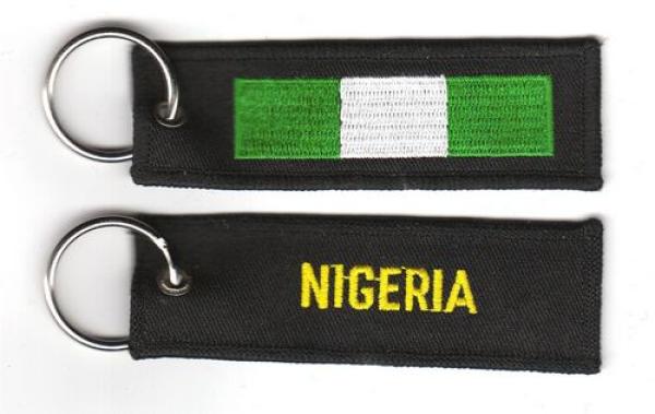 Fahnen Schlüsselanhänger Nigeria