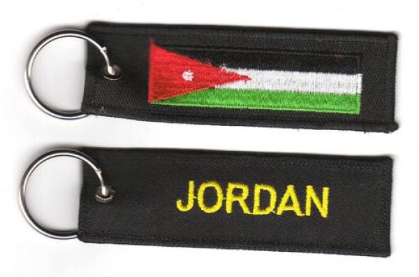 Fahnen Schlüsselanhänger Jordanien