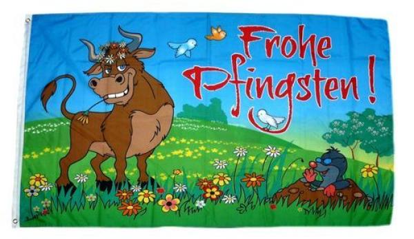 Fahne / Flagge Frohe Pfingsten 60 x 90 cm