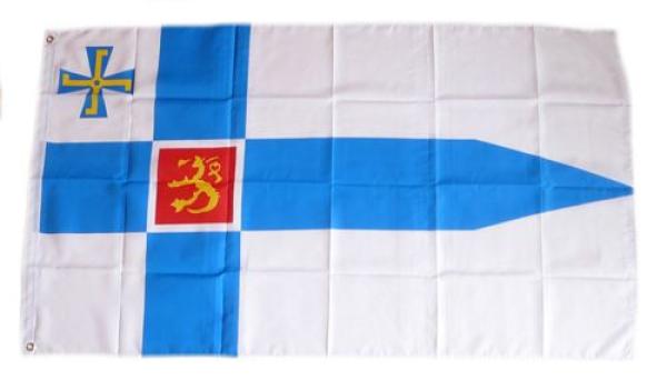 Fahne / Flagge Finnland Präsident 90 x 150 cm