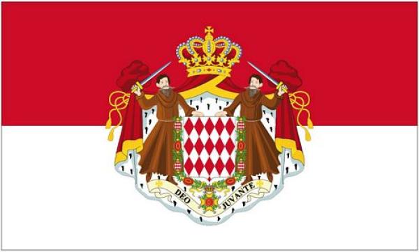 Fahne / Flagge Monaco Wappen 90 x 150 cm