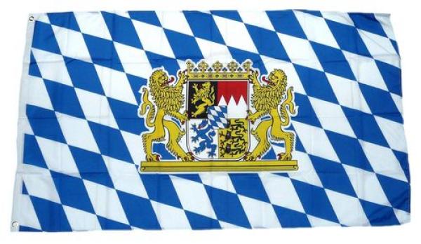 Fahne / Flagge Freistaat Bayern Löwen 90 x 150 cm