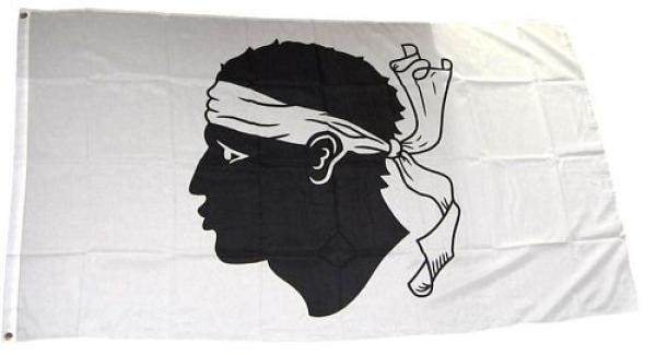 Fahne / Flagge Frankreich - Korsika 90 x 150 cm