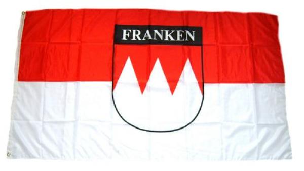 Fahne / Flagge Franken Schrift 90 x 150 cm