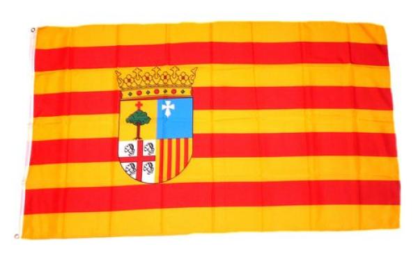 Fahne / Flagge Spanien - Aragon 90 x 150 cm