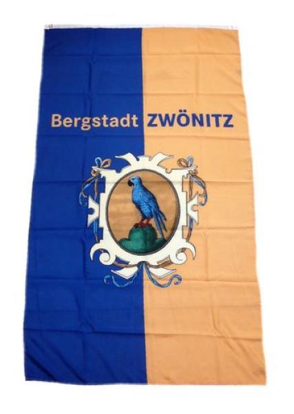 Fahne / Flagge Zwönitz Erzgebirge 90 x 150 cm