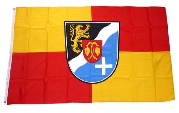 Fahne / Flagge Rhein Pfalz Kreis 90 x 150 cm