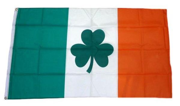 Fahne / Flagge Irland Shamrock Kleeblatt 90 x 150 cm