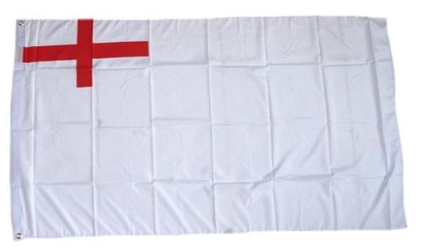 Fahne / Flagge Großbritannien White Ensign 1630-1702 90 x 150 cm