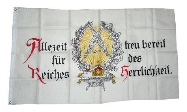 Fahne / Flagge Deutsches Reich Allezeit Treue bereit 90 x 150 cm