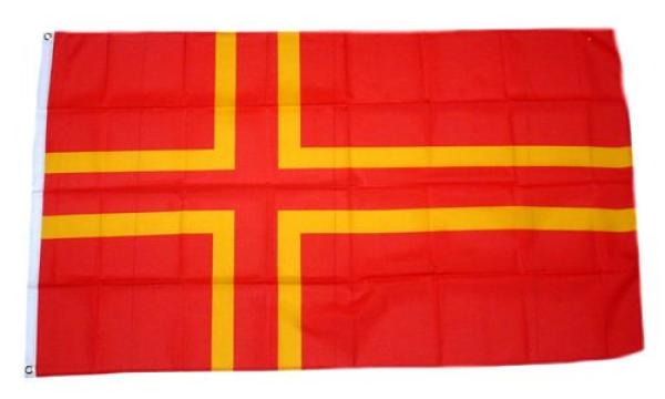 Fahne / Flagge Normandie St. Olavs Kreuz 90 x 150 cm