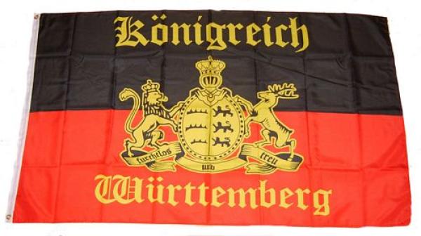 Fahne / Flagge Königreich Württemberg 90 x 150 cm