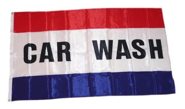 Fahne / Flagge Car Wash 90 x 150 cm