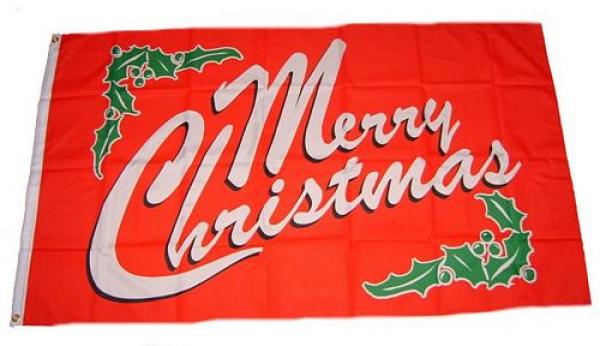 Fahne / Flagge Merry Christmas 90 x 150 cm